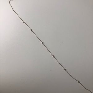 genuine 14k gold necklace with diamond charms